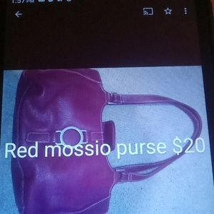 Red mossio purse